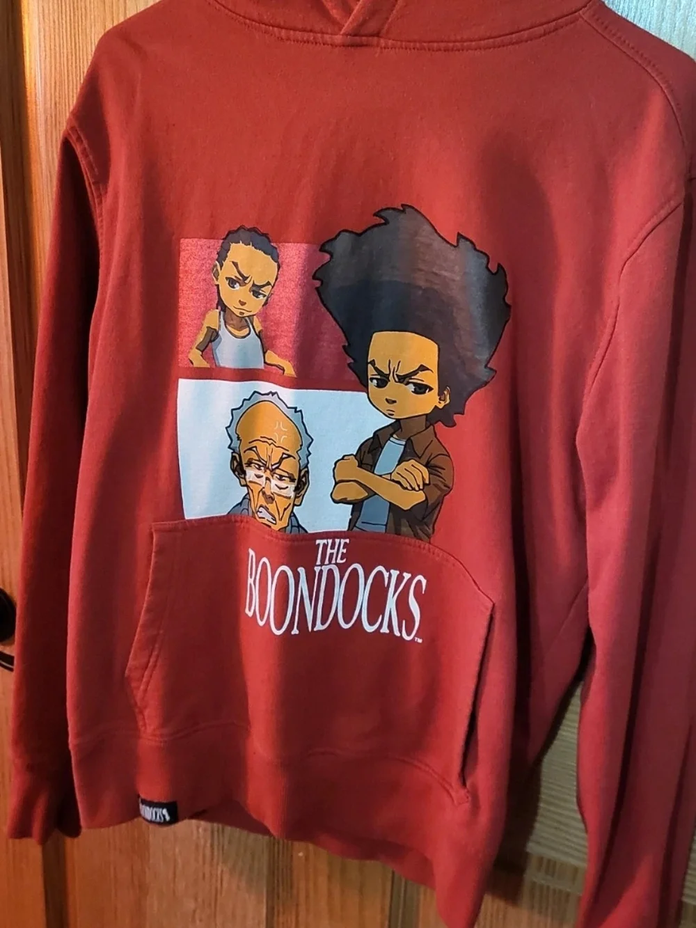 Rust The Boondocks Graphic Hoodie Sweatshirt - Men